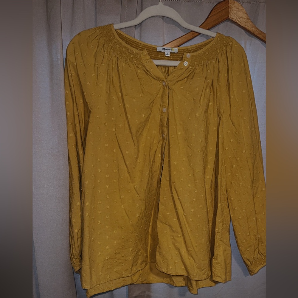 Madewell Mustard Yellow Women's Top